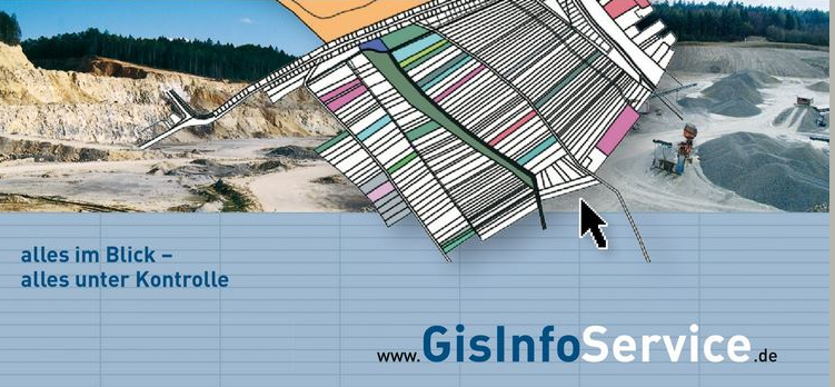Eine Broschüre zum Thema GisInfoService.